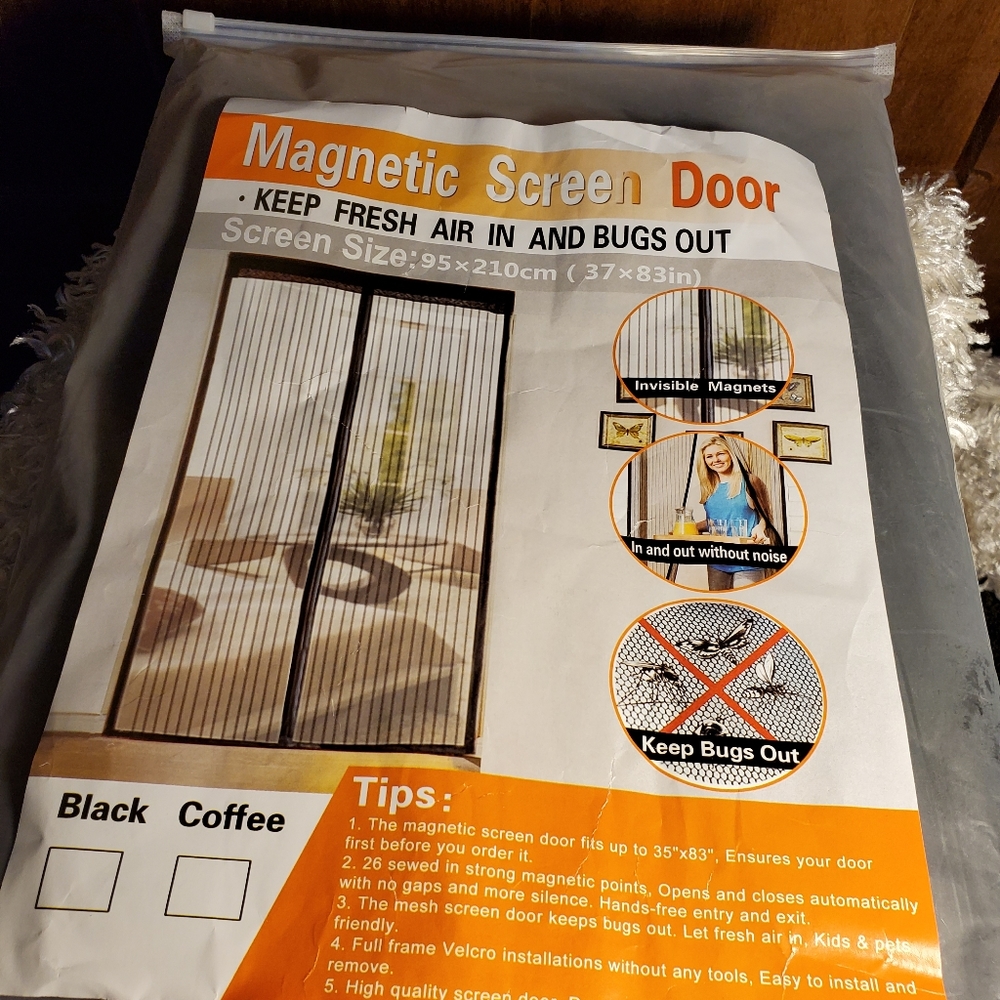 Brand New- Magnetic Screen Door